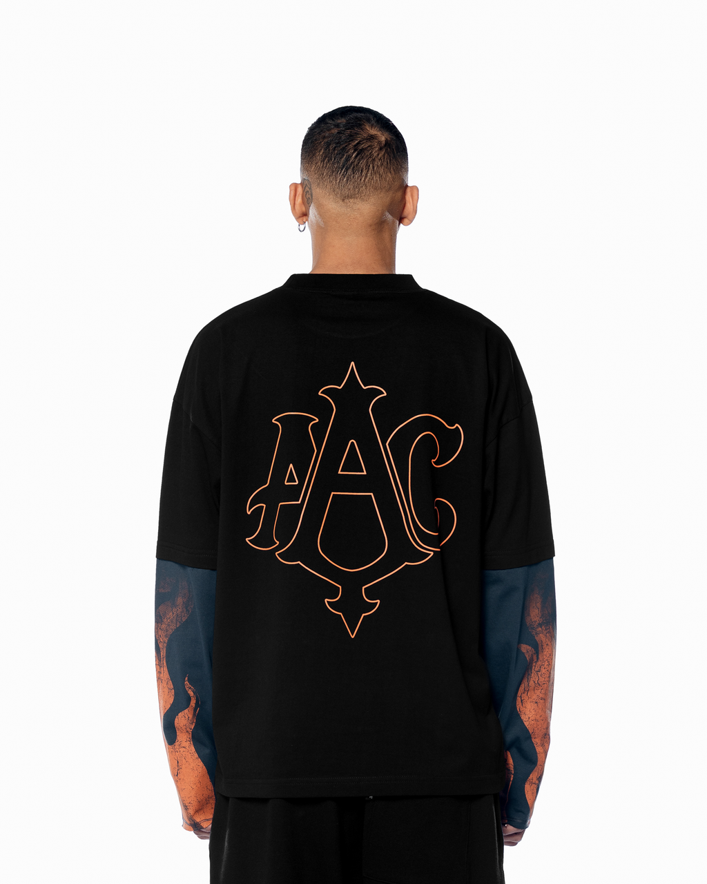 FLAMESSS DOUBLE SLEEVE TEE