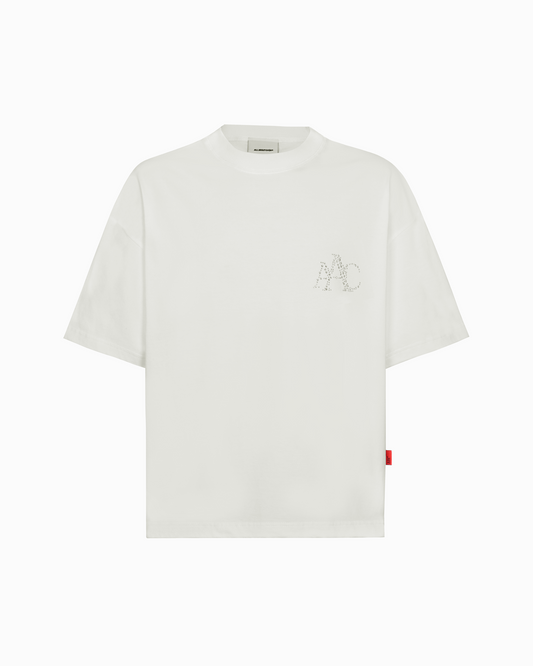 CRYSTALZ WHITE TEE
