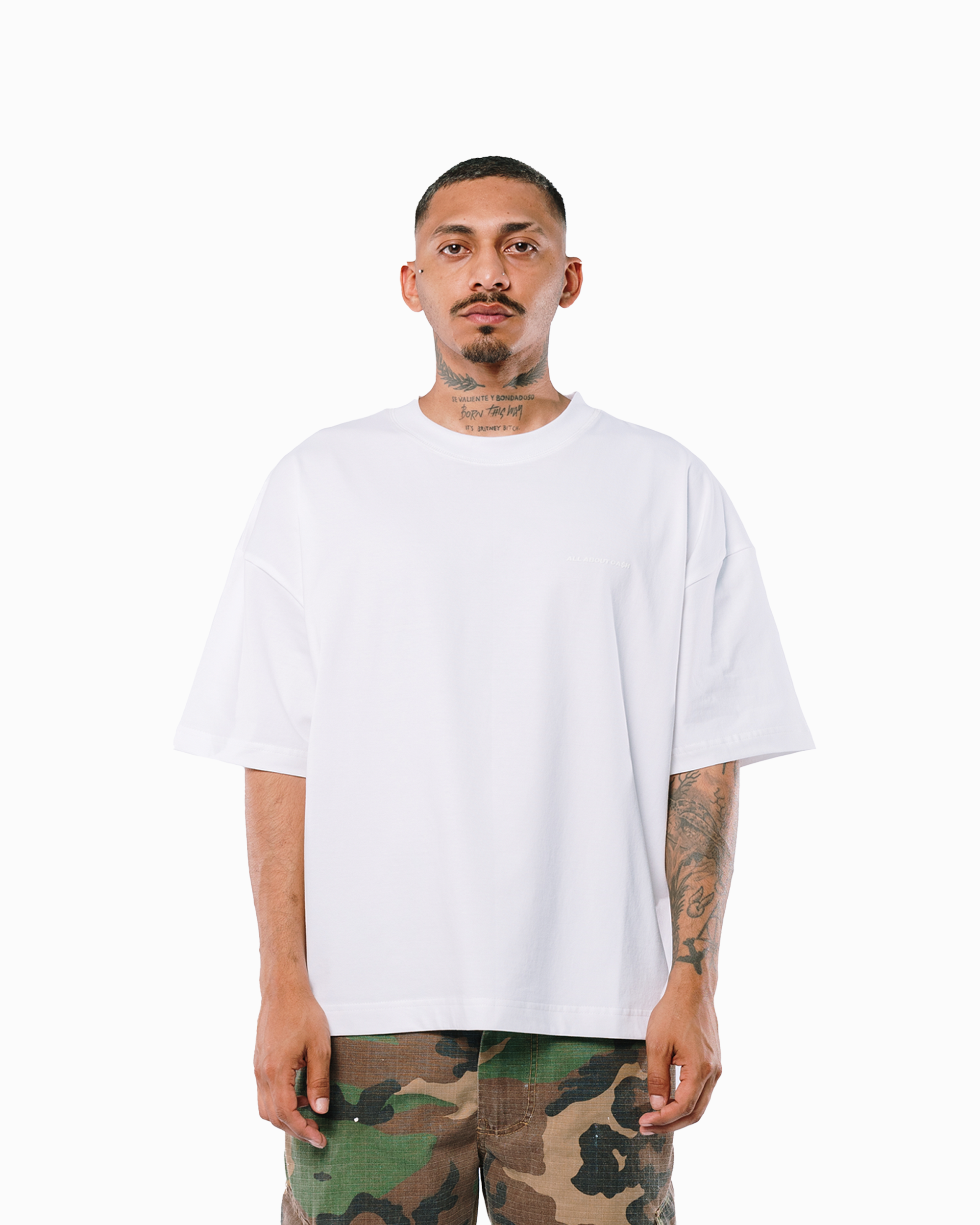 WHITE BASIC TEE