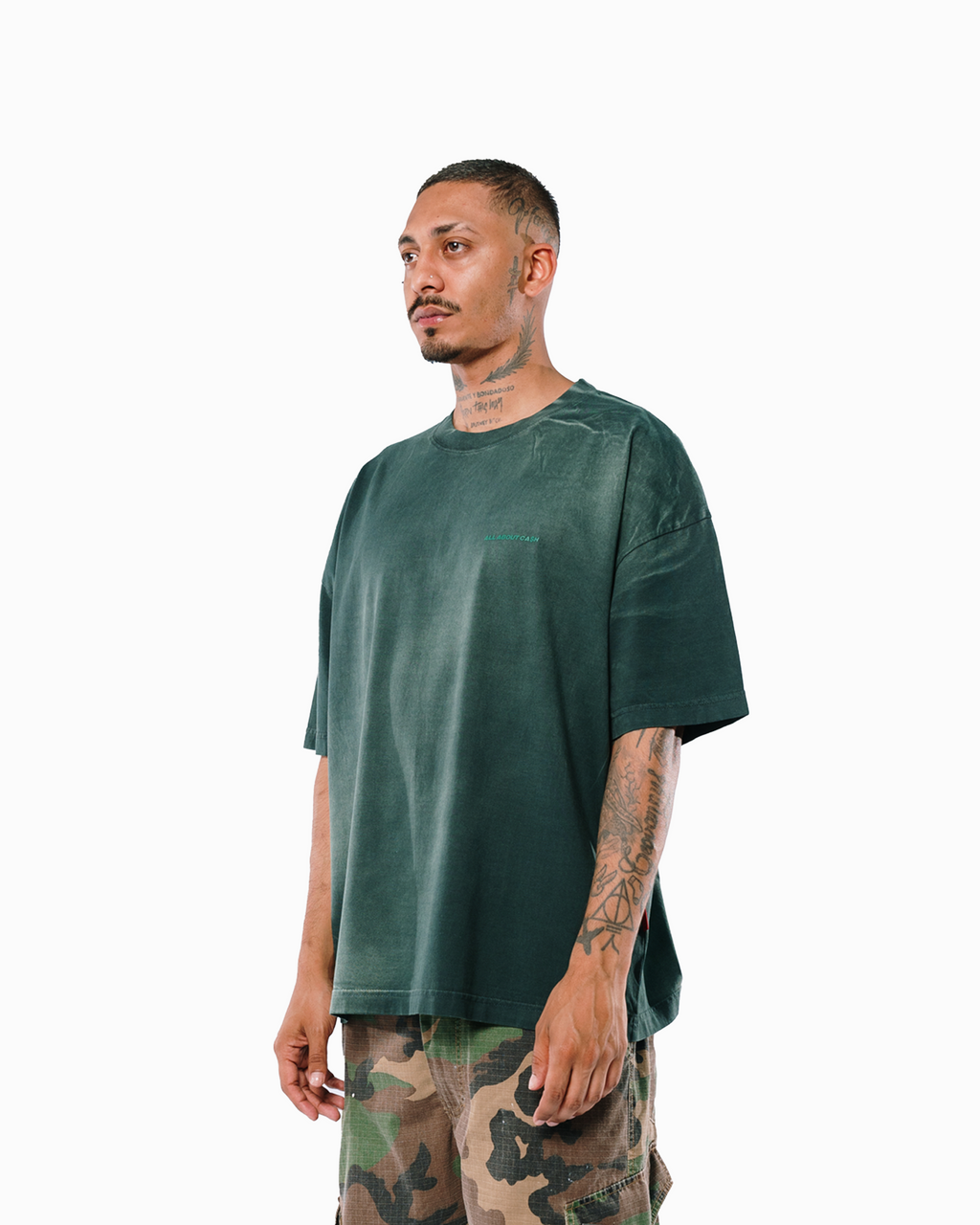 CHROME PINE GREEN BASIC TEE