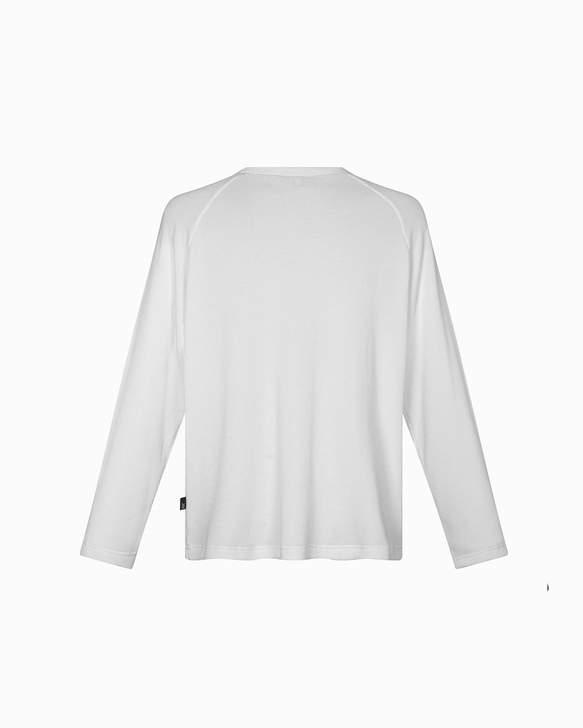 WHITE BASIC WAFFLE LONGSLEEVE