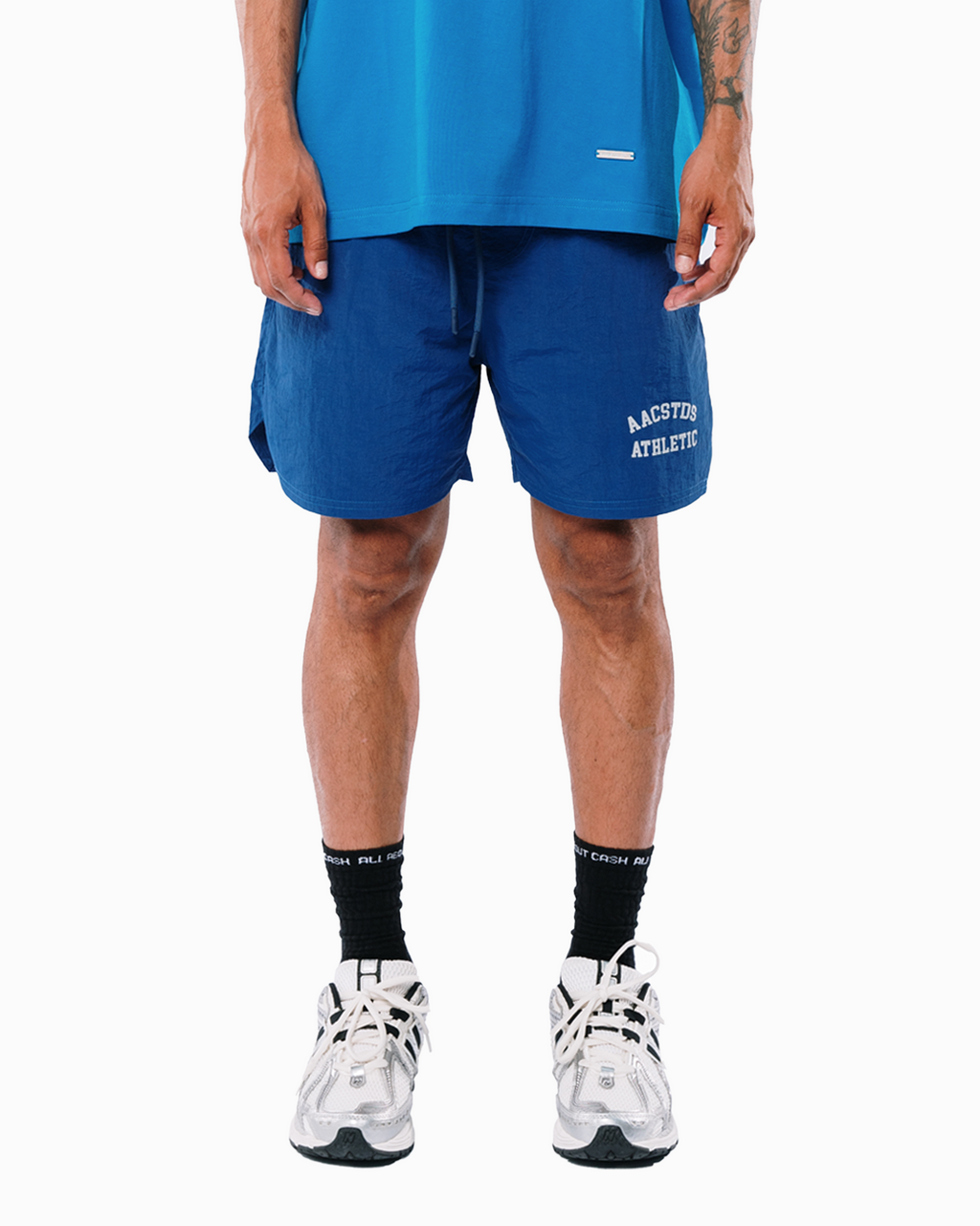ATHLETIC BASIC BLUE SHORTS