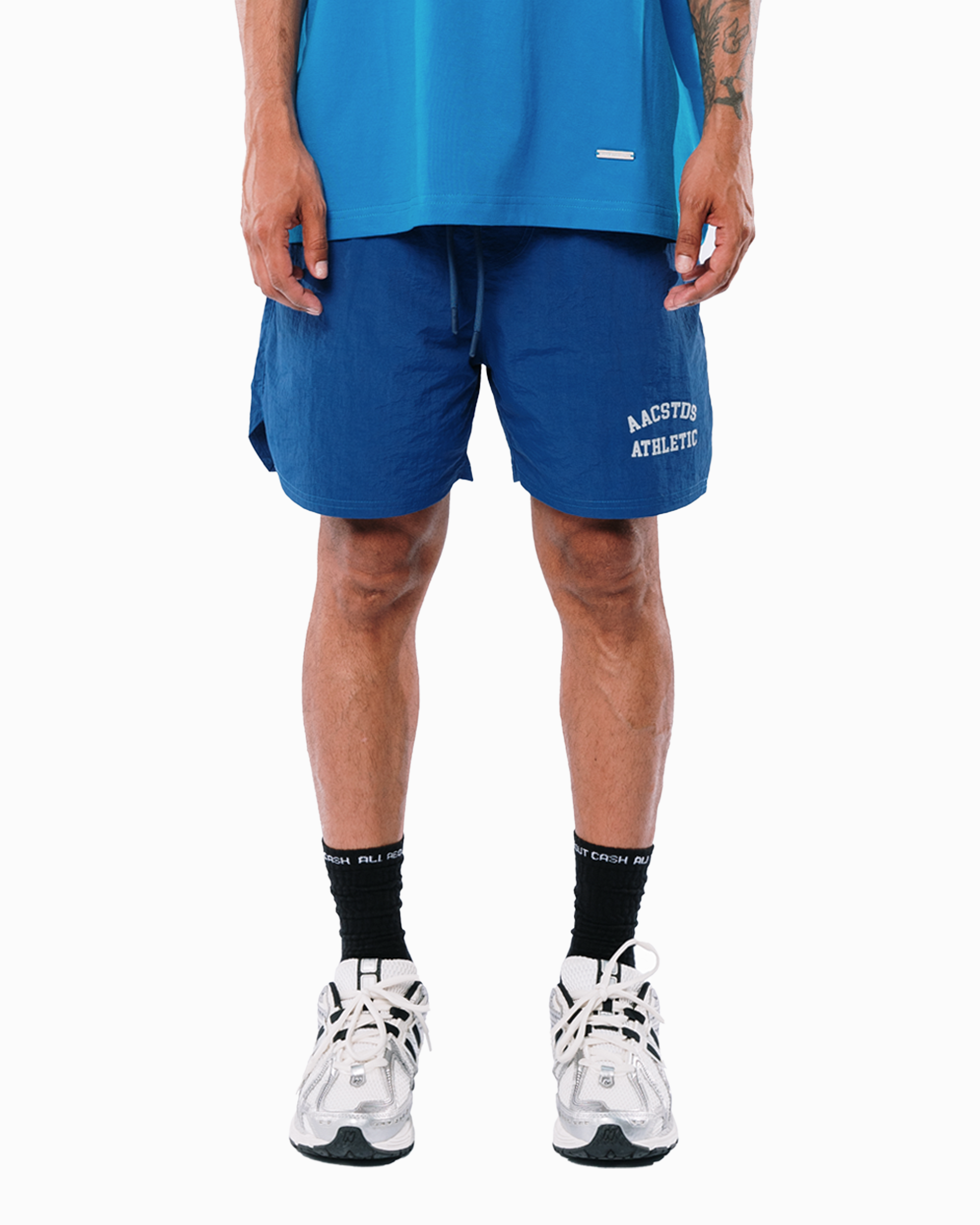 ATHLETIC BASIC BLUE SHORTS
