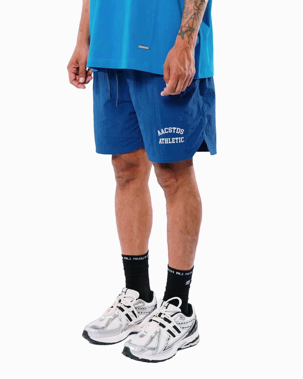 ATHLETIC BASIC BLUE SHORTS