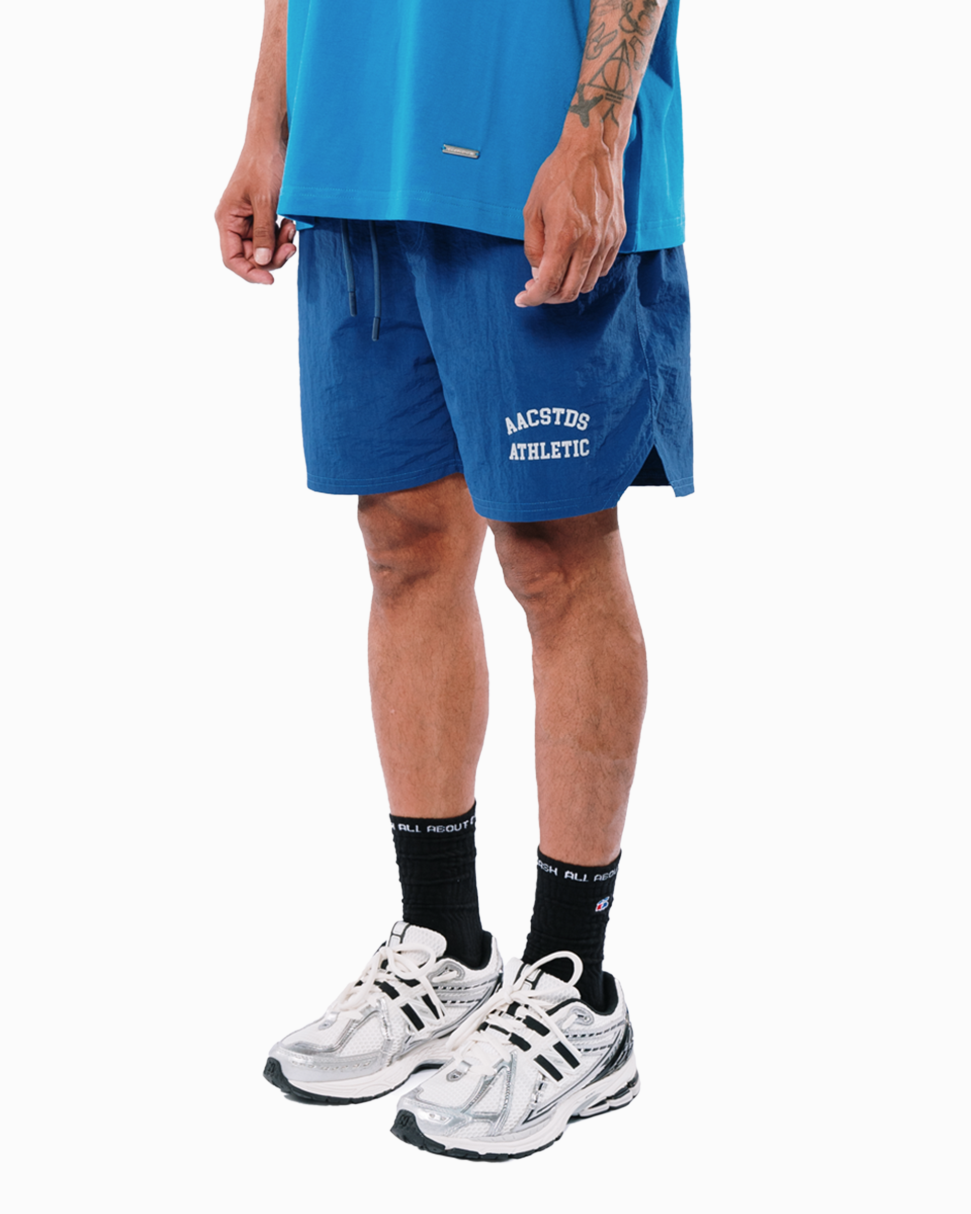 ATHLETIC BASIC BLUE SHORTS