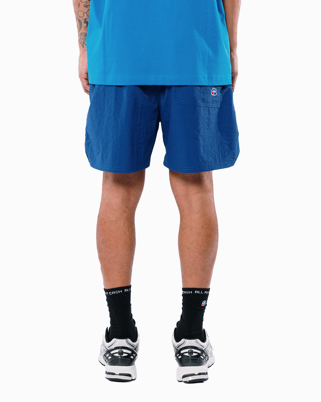 ATHLETIC BASIC BLUE SHORTS